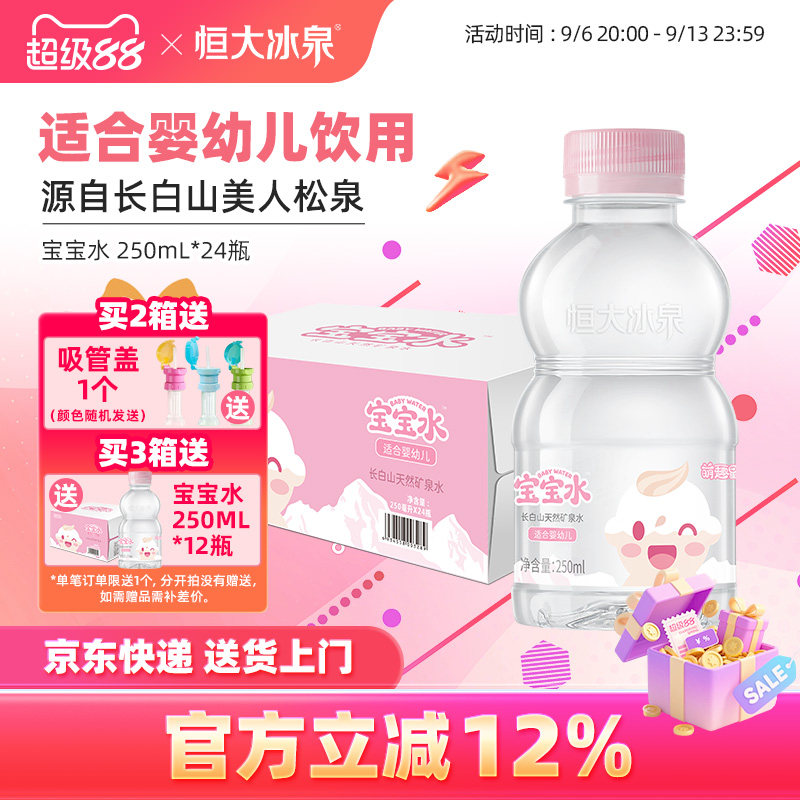 恒大冰泉矿泉水适合婴幼儿长白山图片