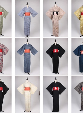 HF57古着vintage日本制传统民族服饰长和服