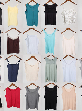 vintage古着日本制夏季背心吊带上衣女H847