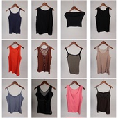 夏季 XT544古着vintage日系韩版 蕾丝花边甜美风年轻款 吊带背心上衣