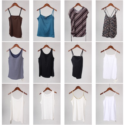 XT215古着vintage内搭外穿休闲百搭甜美风年轻款夏季背心吊带上衣