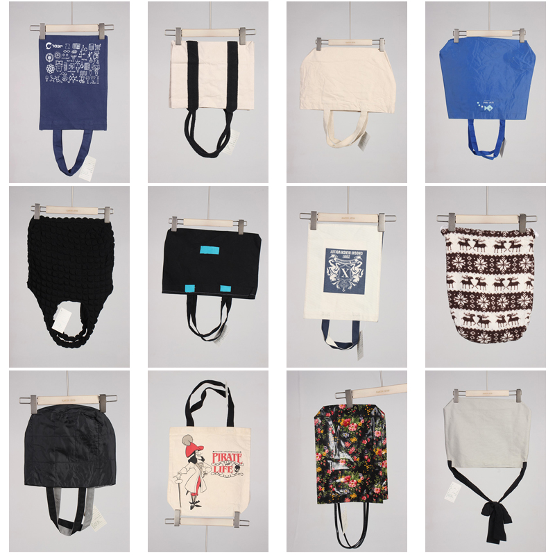 DZ110古着vintage日系休闲百搭女士袋子单肩包手提包帆布包