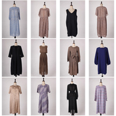 vintage古着日本制春夏中古长裙碎花文艺风复古连衣裙H630