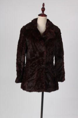 TM164-01959古着日本制冬季保暖中古vintage水貂毛真皮草外套