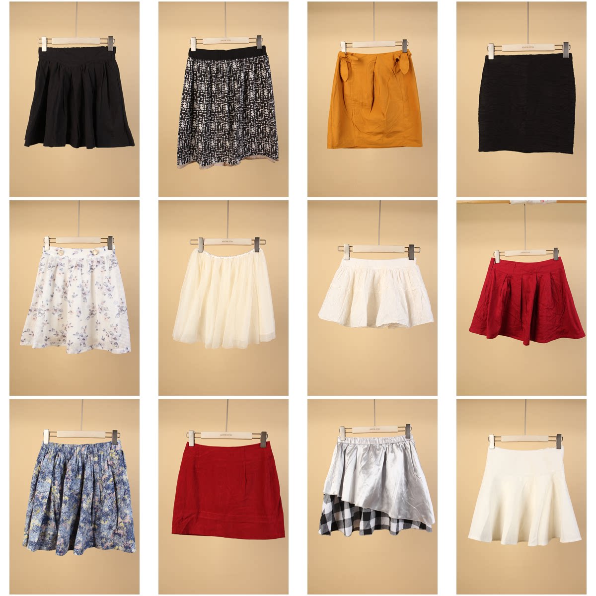 BK238古着vintage夏季短裙文艺森系女装甜美风年轻款半身裙蛋糕裙