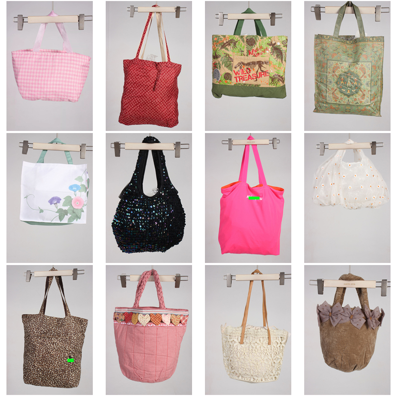 DZ113古着vintage日系休闲百搭女士袋子单肩包手提包帆布包