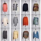 MY76古着vintage日系春秋外穿打底甜美风毛衣