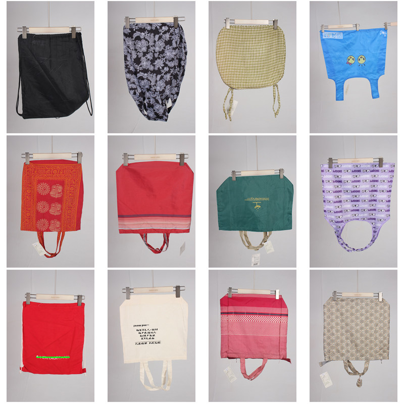 DZ176古着vintage日系女士可爱卡通帆布单肩斜挎手提袋子大包小包