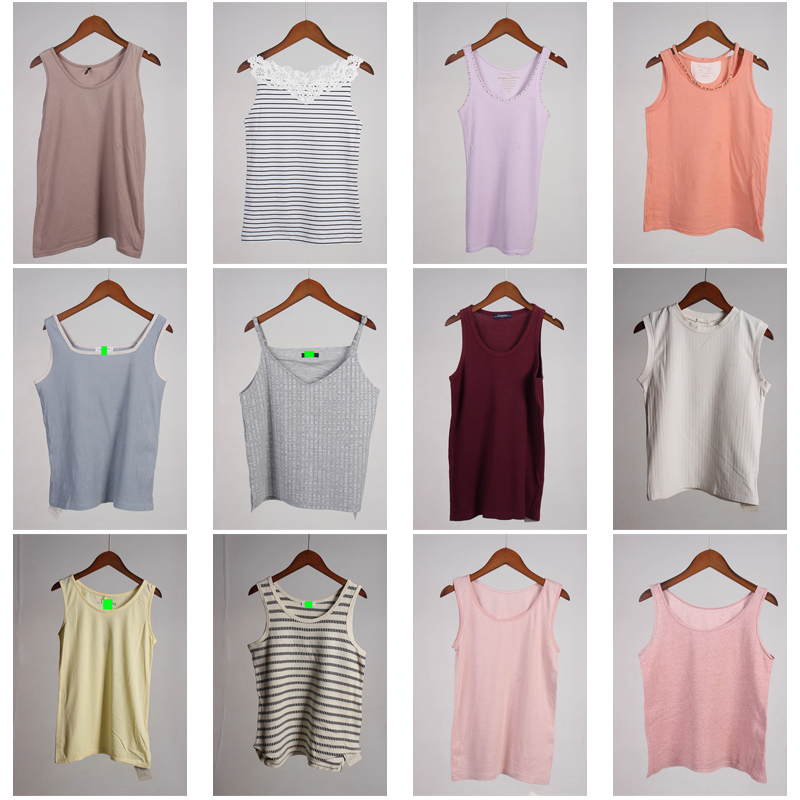 XT624古着vintage日系中古休闲百搭甜美风内搭外穿夏季吊带背心