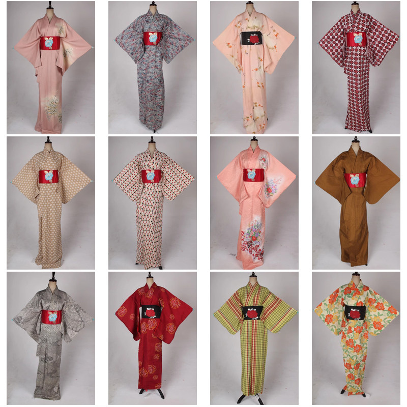 R34古着vintage日本制长款和服外套