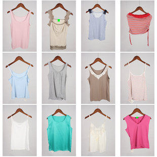 无袖 夏季 背心吊带 女装 XT796古着vintage日系年轻款