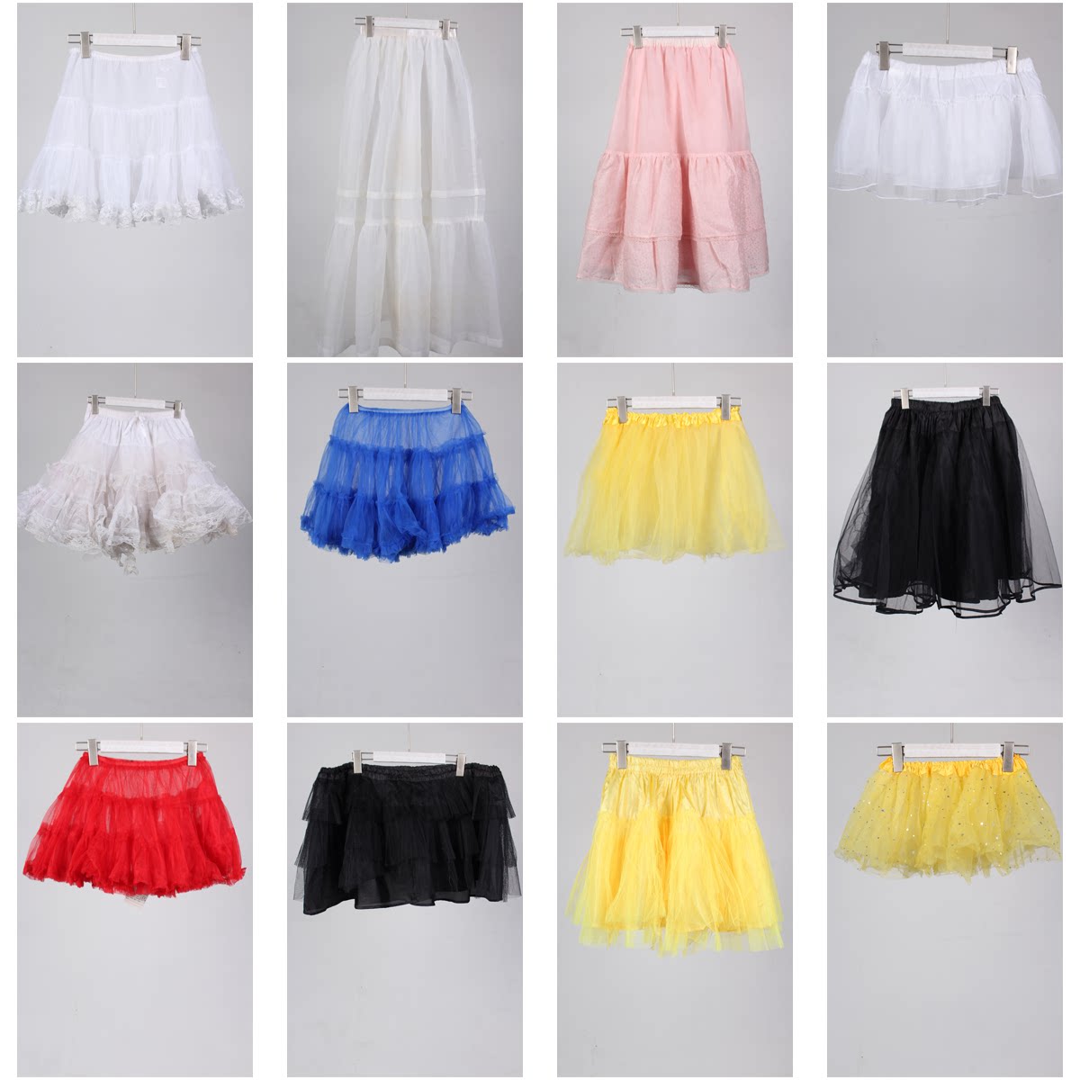 LF2古着vintage韩系彩色糖果色甜美风少女款半身裙短裙裙撑