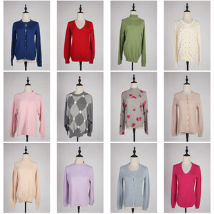 DM76古着vintage秋冬保暖休闲百搭基础通勤打底外穿毛针织衫上衣