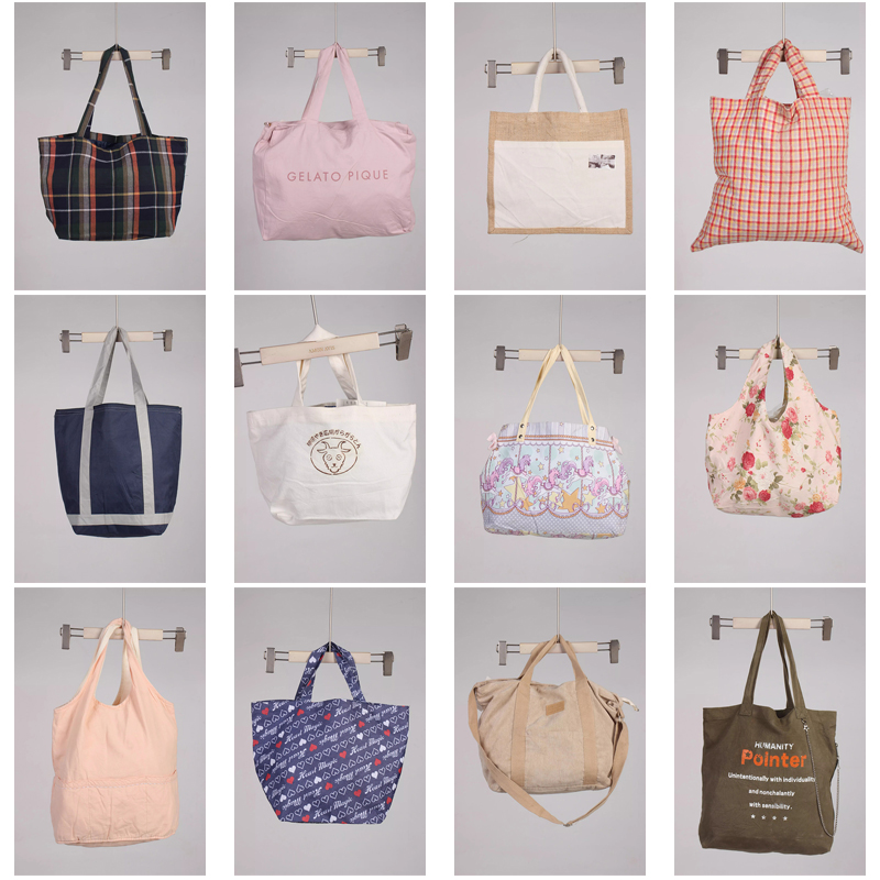 DZ101古着vintage日系休闲百搭女士袋子单肩包手提包帆布包