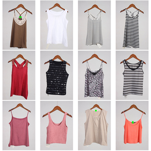 XT644古着vintage日系中古休闲百搭甜美风内搭外穿夏季 吊带背心