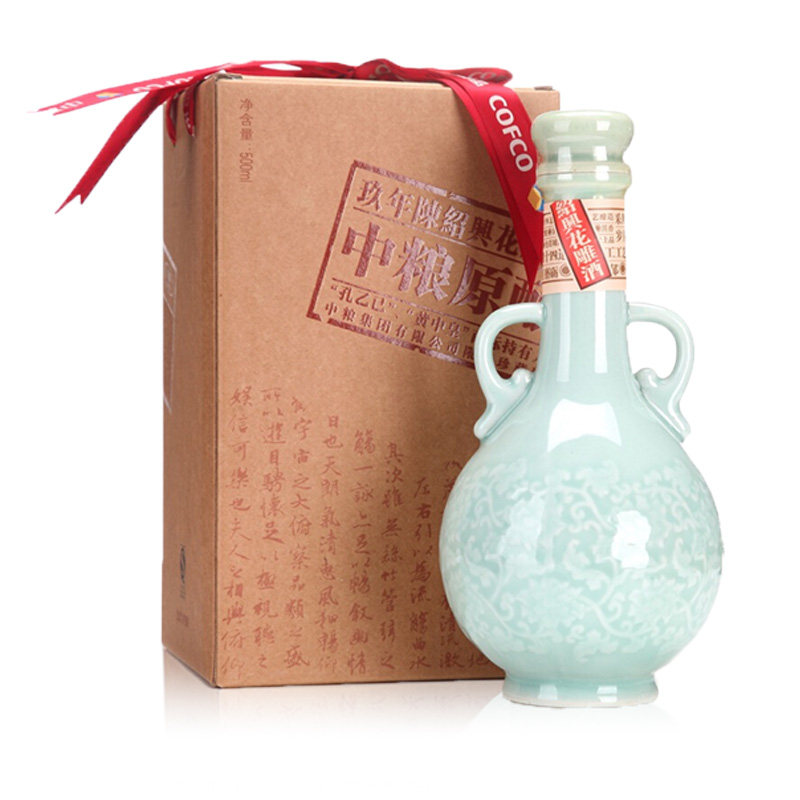 中粮孔乙己绍兴黄酒原酿九年陈送礼珍藏高档礼盒包装500ml