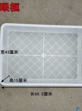 密眼框小孔虾苗框大众白色可堆叠
