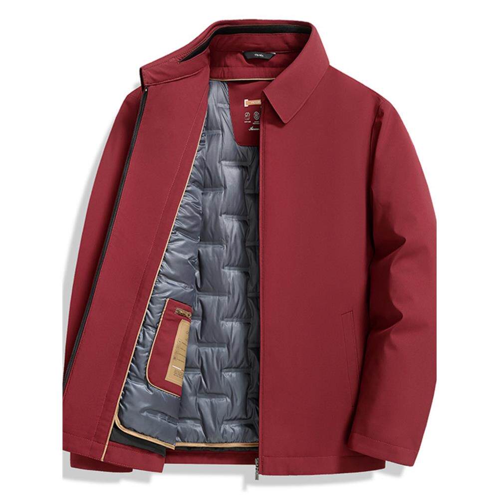 罗蒙男士轻薄羽绒服2025冬季可拆卸款商务行政羽绒夹克保暖外套男