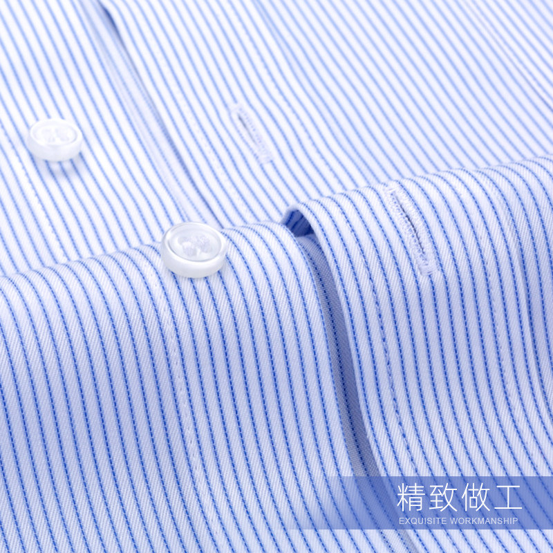 罗蒙全棉免熨烫短袖衬衫