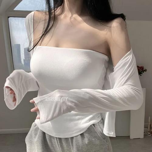 热销 Onoev GM188自留 纯色平口领自带胸垫打底抹胸背心