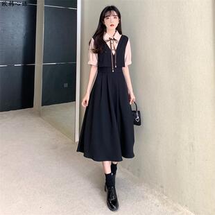 18岁成人礼礼服女高中生微胖女孩裙子钢琴演奏学生学院少女连衣裙