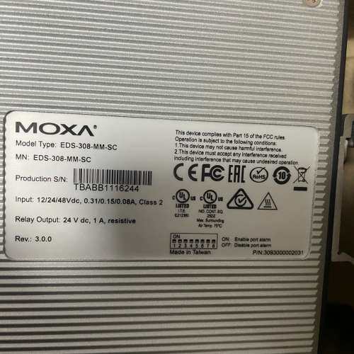 众桦MOXA工业交换机EDS-308-MM-SC，，议价