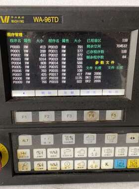众桦华兴数控WA-96TD数控系统，2017年1月出厂，220V议价