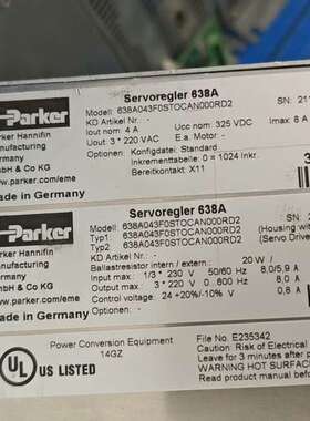 众桦638A驱动器638A043F0STOCAN000RD2议价