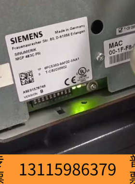 众桦SINUMERIK MCP483C操作面板，型号6FC