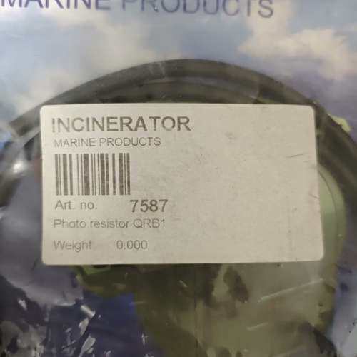 众桦Teamtec焚烧炉光敏电阻，QRB1，P/N：7587，全议价