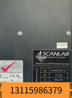 众桦Scanlab intelliScan14振镜。1064