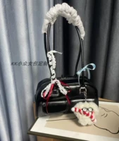 Чистый черный полный кожаный черный