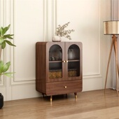 餐边柜2025新款 柜子置物柜靠墙客厅餐边储物柜复古边柜矮柜落地柜