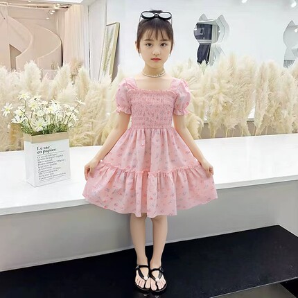 女童连衣裙夏装2026新款童装小女孩夏季洋气公主裙春夏款儿童裙子