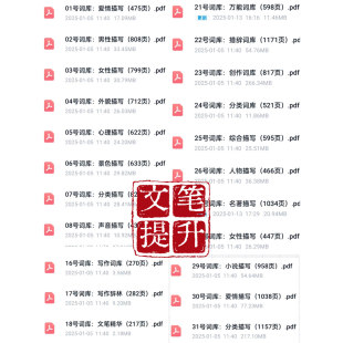 小说大纲细纲模板写作素材全套网文小白写小说教程文档电子版资料