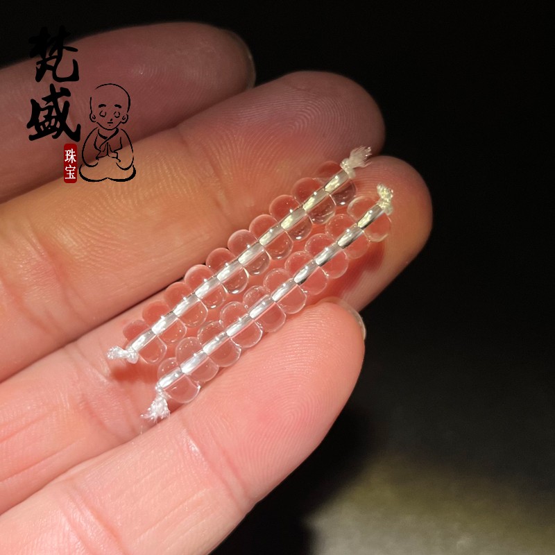 支持复检天然白水晶扁珠垫片