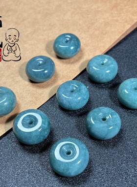 热卖蓝翡翠库克寒露蜜佛珠隔珠