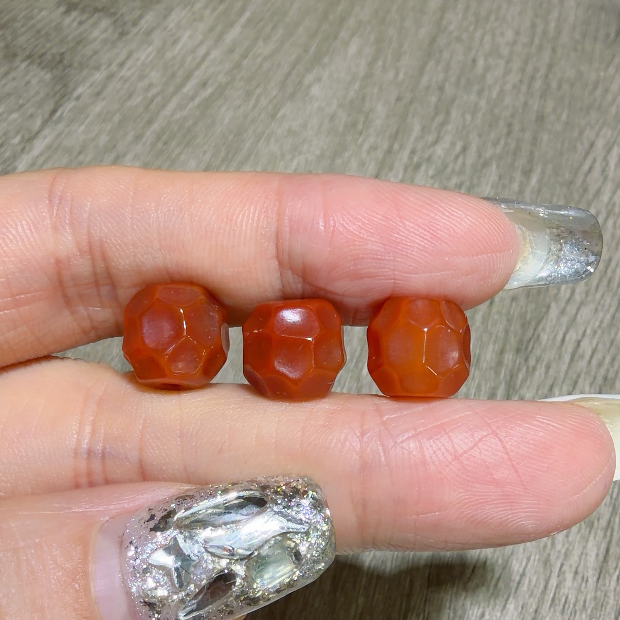 10mm藏式无相玛瑙散珠DIY手工个性文玩佛珠手串隔珠配珠复古腰珠