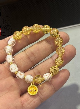 夜光七彩琉璃手串宫廷手串香灰瓷