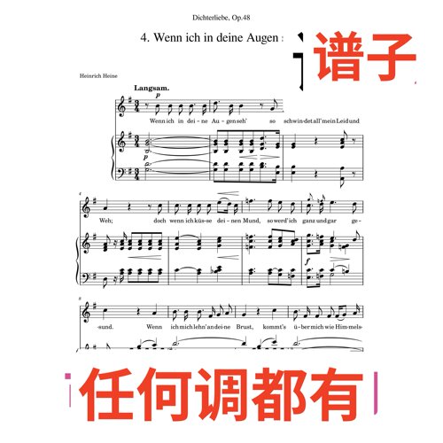 04 Wenn ich in deine Augen seh 2G伴奏谱正谱声乐