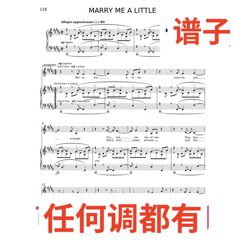 7B Marry_me_a_little_Stephen_Sondheim伴奏谱正谱声乐
