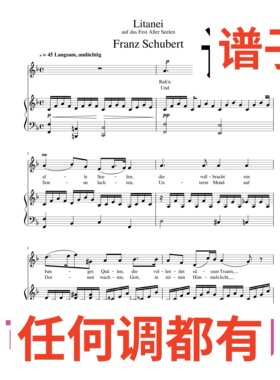 Litanei_auf_das_Fest_Aller_Seelen 2F伴奏谱正谱声乐