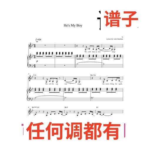 he's my boy Everybody's Talking 9页bB伴奏谱正谱声乐