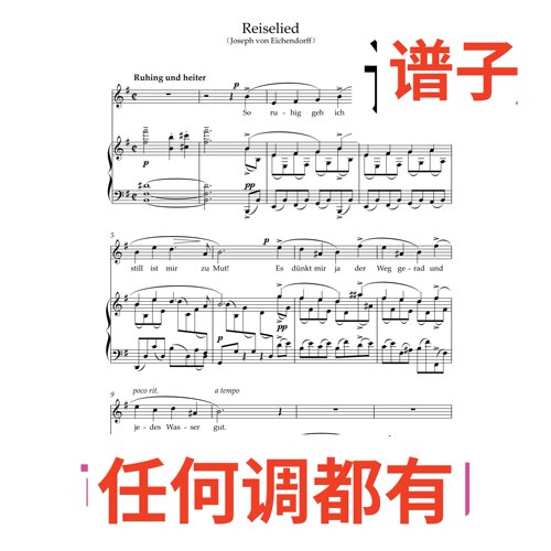 Reiselied Joseph von Eichendorﬀ 3页_G伴奏谱正谱声乐