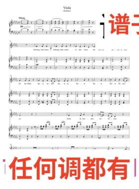 16bD viola schubertop.123伴奏谱正谱声乐