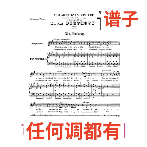 82-1 hoffnung 3A伴奏谱正谱声乐