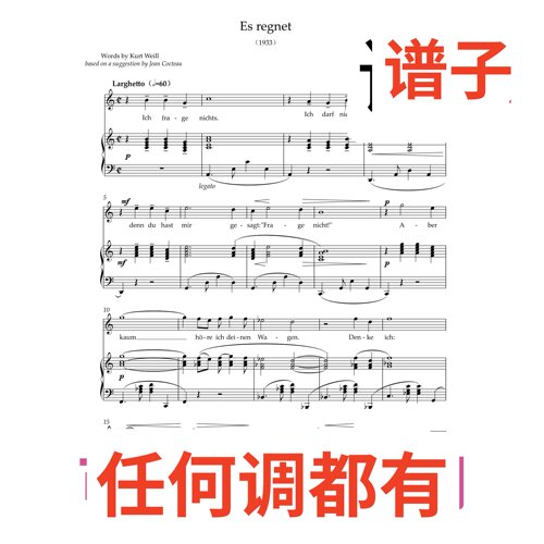 Es regnet 4页C伴奏谱正谱声乐