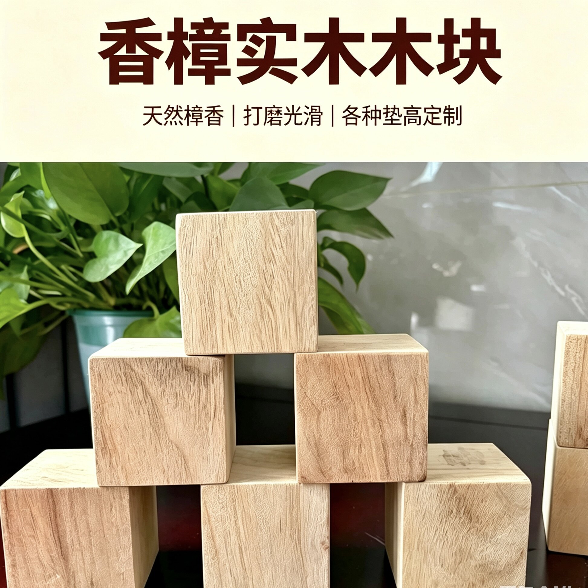 天然香樟木块桌椅家具垫高防虫防潮手工DIY制作雕刻原材料 可定制