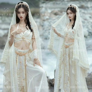 异域风情汉服大漠公主表演服装敦煌飞天西域网红旅拍摄影拍照服装