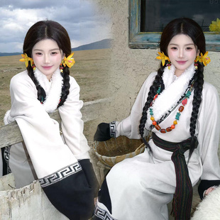 新款西藏旅拍摄超仙藏袍藏服拉萨民族云南藏式写真拍照服饰服装